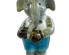 Vintage Jim Beam Republican Elephant Empty Decanter Bottle - 1968