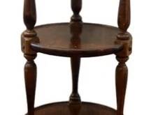 Vintage Round Three -tiered Side Table
