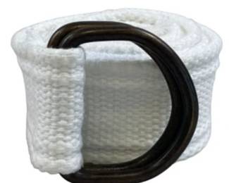 White Knit Belt -size 31