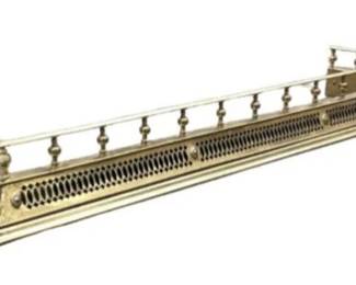 Antique Brass Fireplace Fender