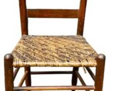 Antique Chair With Cane Seat