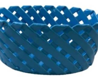 Porcelain Basket Weave Cache