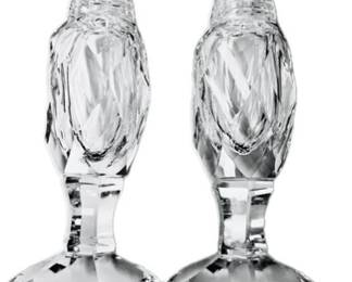 Vintage Quality Cut Crystal Salt & Pepper Shakers