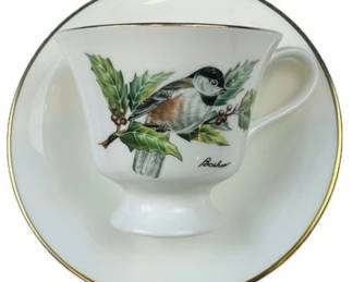 English Boehm Porcelain Tea Cup & Saucer