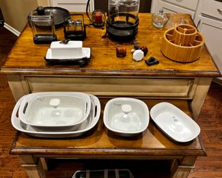 Corning Ware, Other Views of Kitchen Island