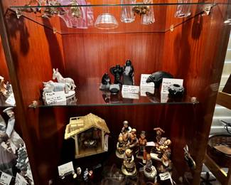 Gorham Crystal Holy Family, Hummel Nativity, Hummel, Lawerence Vargas nativity, Rare Peep Longaberger