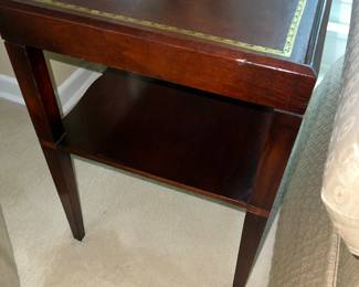 Leather Topped Side Table