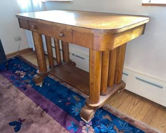 Wooden Column Table