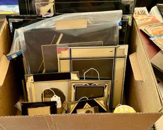 Box of Art Deco photo frames - various sizes
