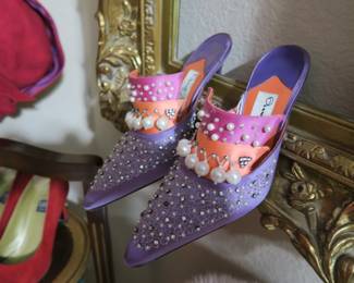 A pair of 1994 Manolo Blahnik shoes from The Art of Exibition