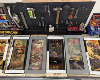 Vintage collectible clocks! Racing, Snap On pin up!