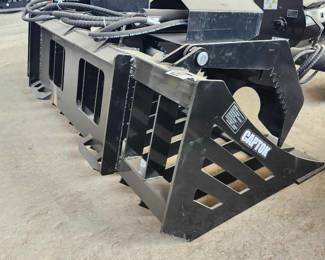 Unused Skid Steer Hydraulic Rock Grapple Attachment