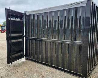 10Ft Black Container Pop Up Bar