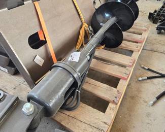 Unused Hydraulic Auger Drive with 12-inch Auger Bit
