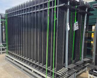 Industrial Iron Fence Panels with Spear Top | 20pc | 10ft x 7ft