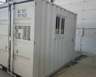 Unused 10 Ft Container W/ 1 Door & 1 Window