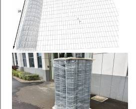 Unused Hot-Dip Galvanized Welded Wire Mesh 5ft (H) x 66FT (L) QTY 9 Rolls