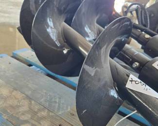 Unused Hydraulic Auger Drive with 12-inch Auger Bit