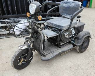 New CK-D3 Three-Wheeled Electric Cart 500W 48V | Black