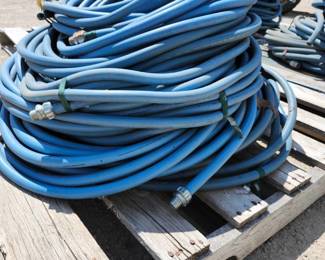 Industrial Blue PVC Liquid-Tight Flexible Conduit with Metal Fittings | 1/2in