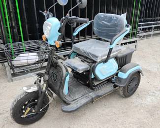 New CK-D3 Three-Wheeled Electric Cart 500W 48V | Blue