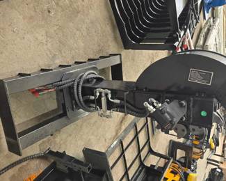 Unused Skid Steer CK-SG45 Stump Grinder Attachment
