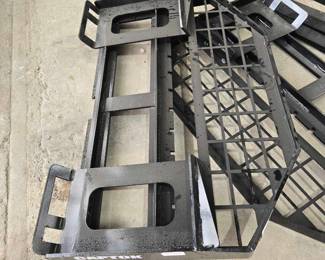 Unused Skid Steer Pallet Forks and Mounting Plate