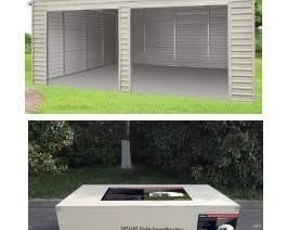 Unused 22 Ft x 23 Ft Double Garage Metal Shed