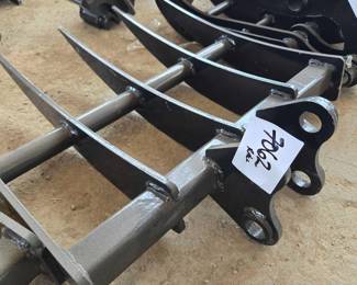 Unused Mini Excavator Rake Attachment