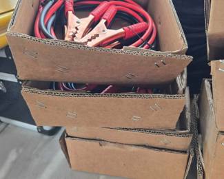 Unused 13ft Jumper Cables with Copper Clamps | 4 Sets