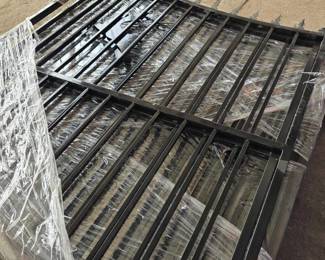 14ft Decorative Metal Gate with Deer Design and Spear Points | 7FT Each Pannel