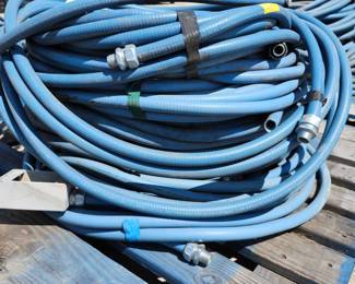Industrial Blue PVC Liquid-Tight Flexible Conduit with Metal Fittings | 1/2 in