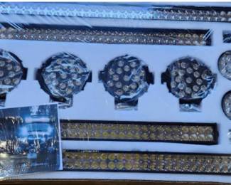 UNUSED 2025 JCT - Sixteen (16) Piece Set of LED Work Lights , Combination Series - 8pcs 27w, 4pcs 51w, 2pcs 180w, 2pcs 240w
