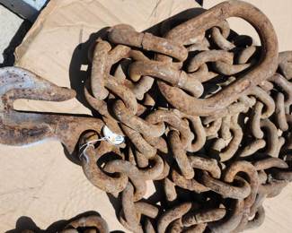 Heavy Duty Industrial Steel Chain with Hooks