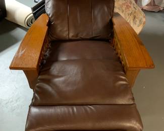 Lazy Boy leather recliner mission style - like new condition ($500).