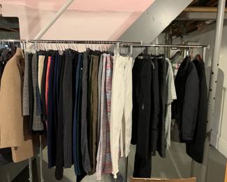 Women's clothing in various sizes from 4 to 16 and XS to XL.