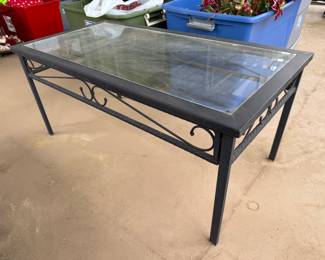 #47 Aluminum coffee table 40x20x18 $25.00
