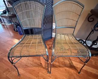 #11 Heavy metal chairs set of 2 $50.00