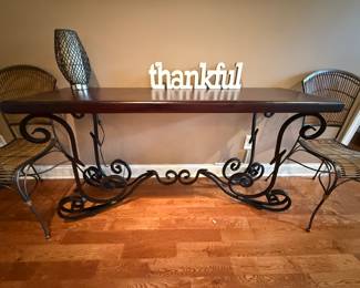 #10 Console table 59x18x31 $80.00