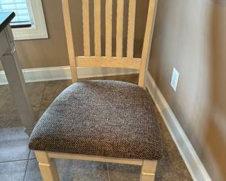 #22 Table 72x40x31 with 4 chairs and a bench $250.00