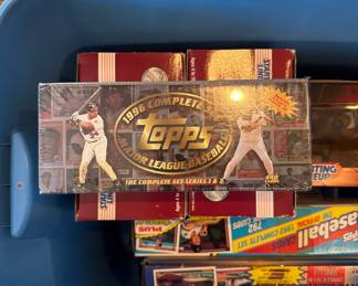 Bins FULL of sports collectables still new in package!!