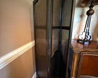 #8 3 panel Wood and cane screens 69"H $65.00