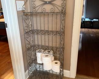 #32 Collapsible Metal shelving 20x11x58 $40.00