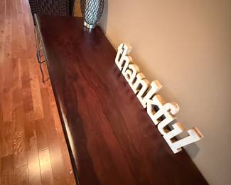 #10 Console table 59x18x31 $80.00