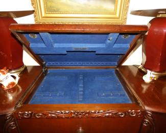 Lift Up top to Art Deco Bar for Silverware