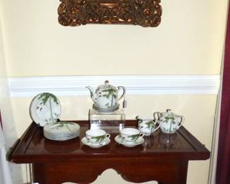 Vintage Tea Table, Vintage Japan Tea Set by Kutani