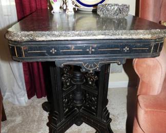 Antique Eastlake Marble top table