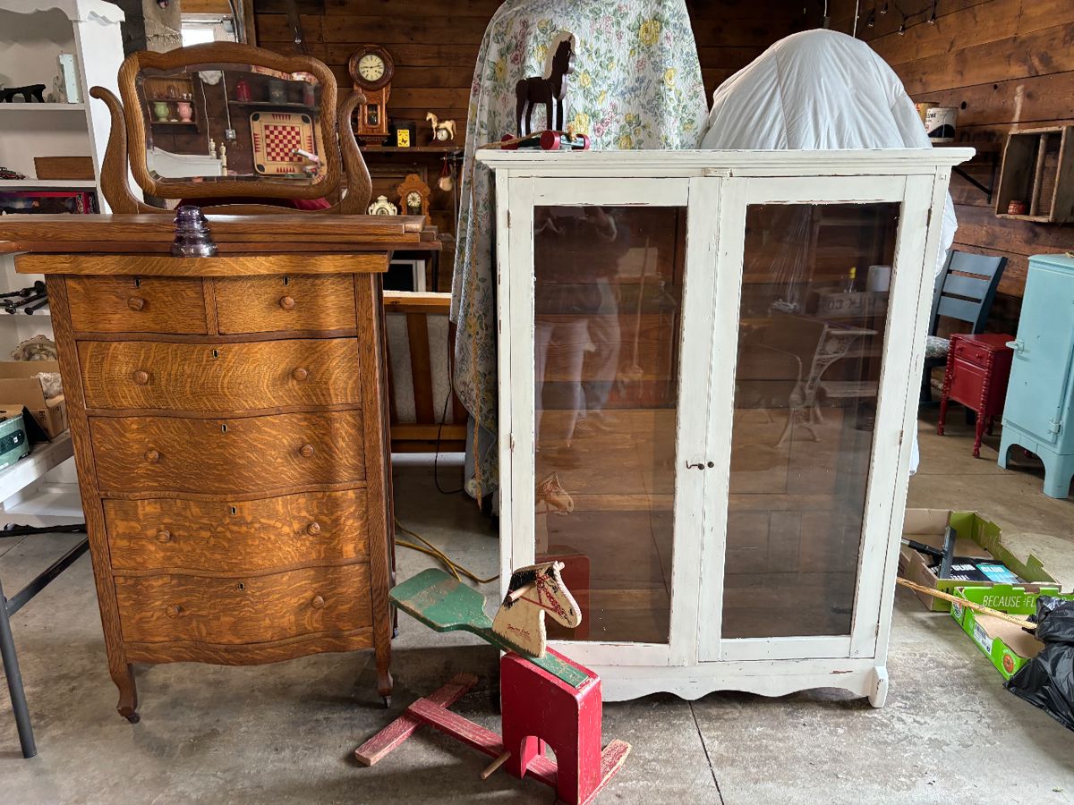 Dresser bouncing horse book case