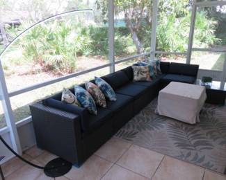 Patio Sectional Lounge Sofa