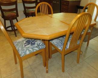 5 Piece Oak Kitchen Table Set
